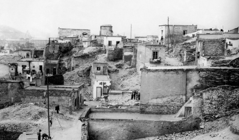 The Morería district next to the Molinete archaeological park in Cartagena