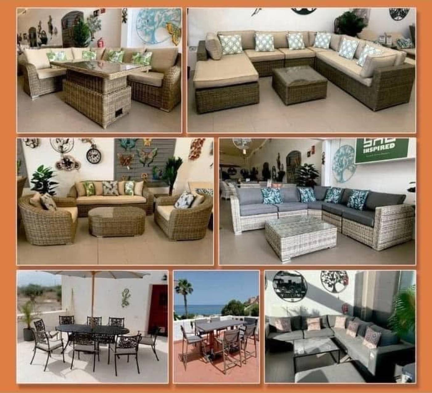 Inspired Garden Furniture exclusive chairs, tables, parasols, cushions, BBQs and accessories to Almería, Murcia and Alicante