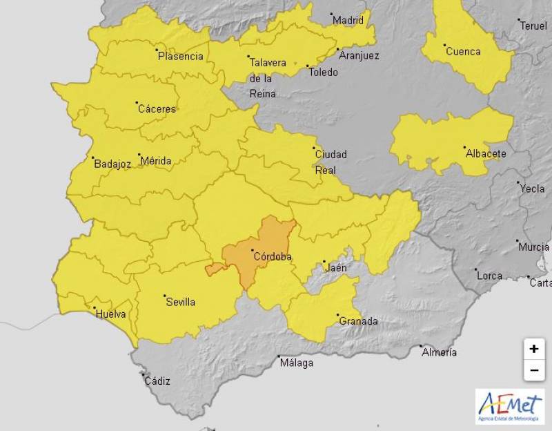 Andalusia weekly weather forecast August 19-25