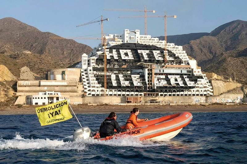 10 years on, a Spanish court has absolved protestors who tried to stop illegal hotel in Almeria