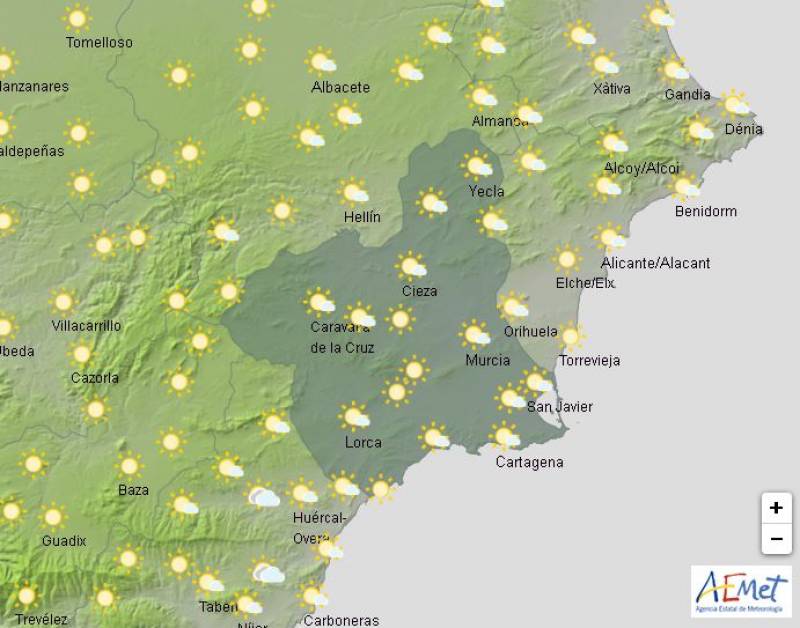 Windy but warm: Murcia Christmas weather forecast December 23-26