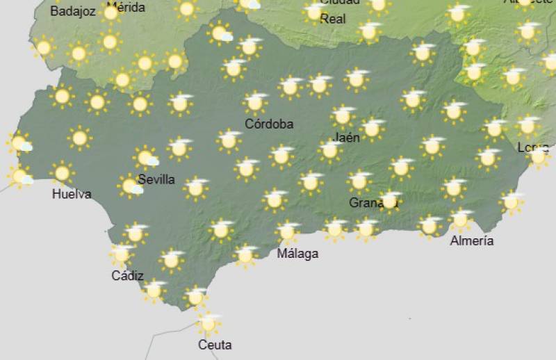 Andalucia weather forecast February 24-27: A mix of sun, clouds and rain with mild temperatures