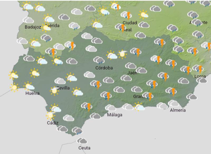 Andalucía weekend weather forecast: Thursday March 6-Sunday March 9