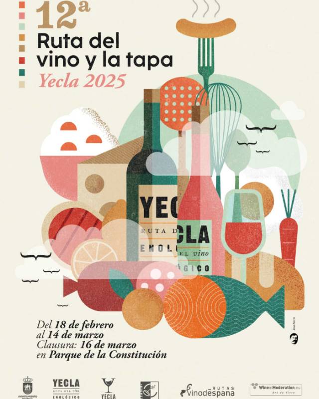 March 16 Closing fair of the annual Tapas and Wine Route in Yecla