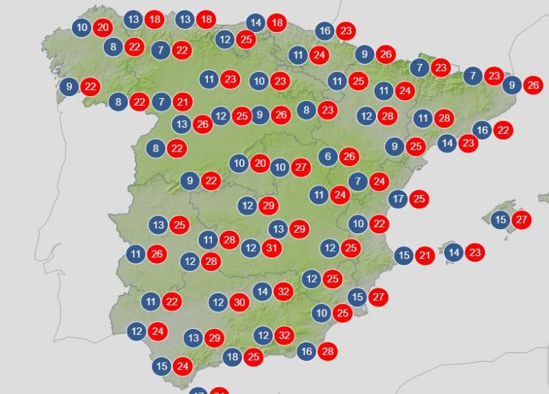 Spain weather forecast April 28-May 1: A cold spell could bring rain, storms and calima dust