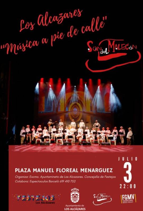 July 3 Free open-air Latin music concert in Los Alcázares