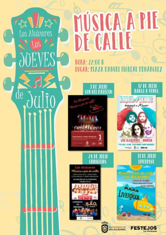July 3 Free open-air Latin music concert in Los Alcázares