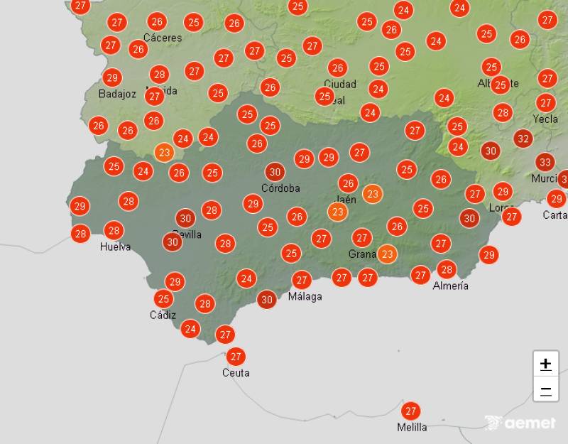 A cooler start to the autumn: Andalucía weather forecast September 1-4