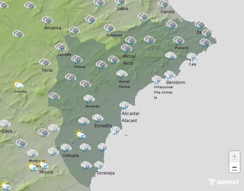 Beware! Weather warnings upgraded to red alert for Friday: Alicante weekend weather forecast October 9-12
