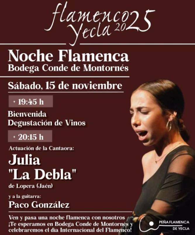 November 15 Flamenco night in Yecla