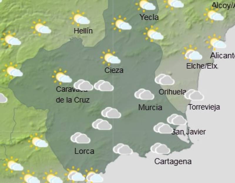 Bright skies and breezy days: Murcia weekly weather forecast November 17-20