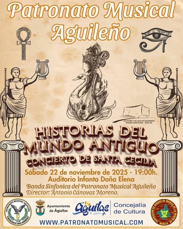 November 22 Free Santa Cecilia concert in Águilas