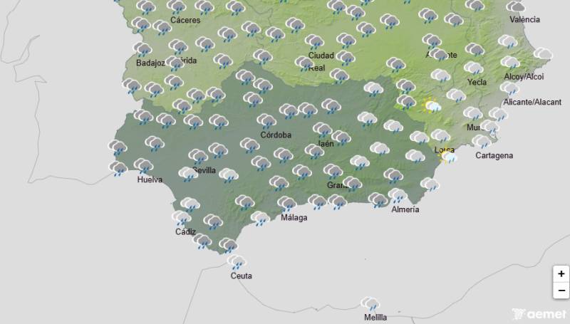 Stormy start and end to the week: Andalucía weather forecast December 29 - January 4