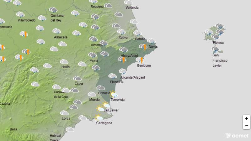 Rain and cooler weather on the way again: Alicante weather forecast January 15-18