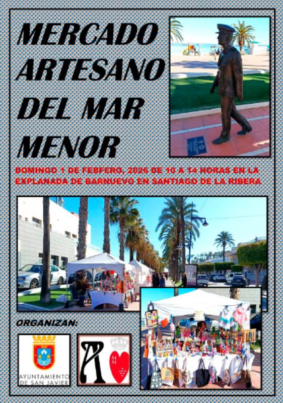 February 1 Traditional Sunday craft market in Santiago de la Ribera
