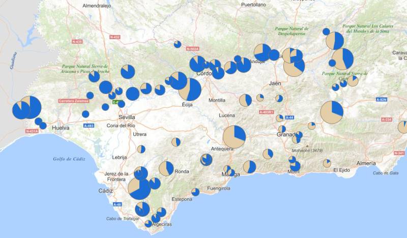 Relentless rain brings mixed fortunes for Andalucía as farms grind to a halt but reservoirs surge