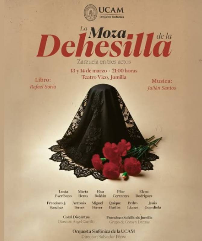 March 13 and 14 La Moza de la Dehesilla light opera in Jumilla