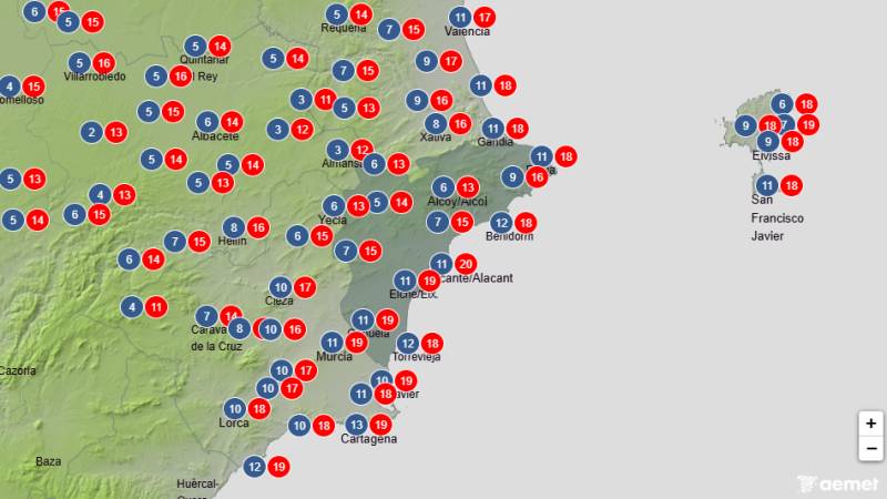 Sunshine at first before cloud and rain return: Alicante weekend weather forecast April 9-12