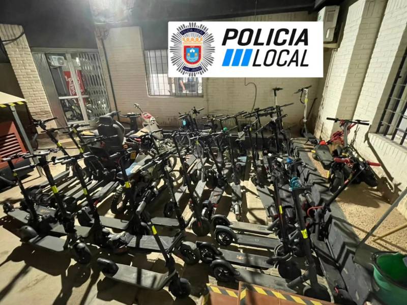 Hundreds checked as San Javier seizes 55 electric scooters in new crackdown