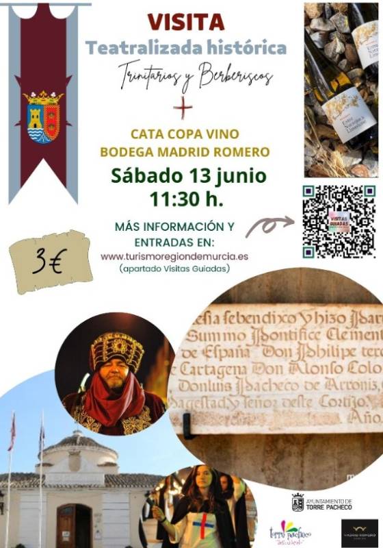 June 13 Dramatized visit showing the history of the Fiestas Trinitario Berberiscas in Torre Pacheco