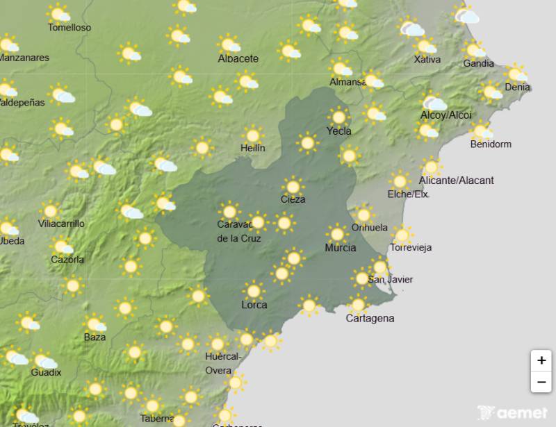 Wall-to-wall sunshine and soaring temperatures: Murcia weather forecast June 8-11