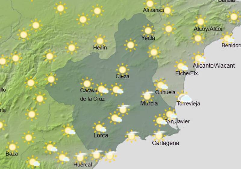 Murcia weekly weather forecast June 29-July 2