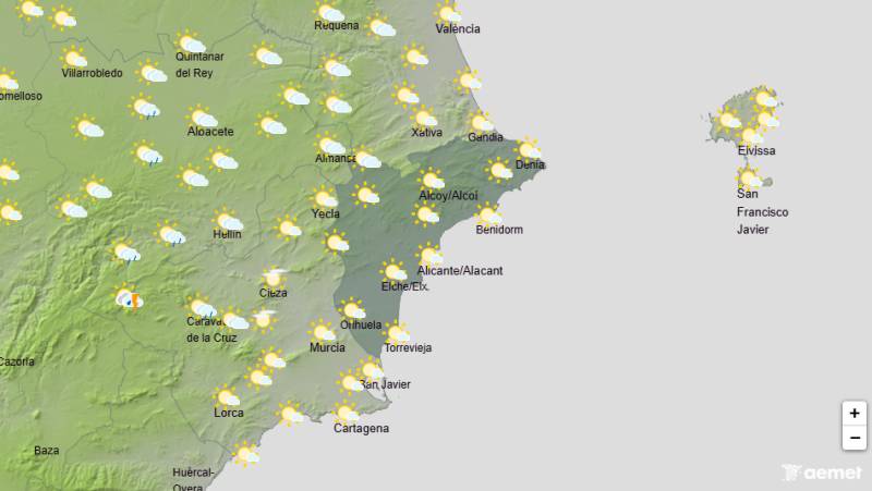 Intense heat and Saharan dust return with thunderstorms possible inland: Alicante weather forecast July 20-23