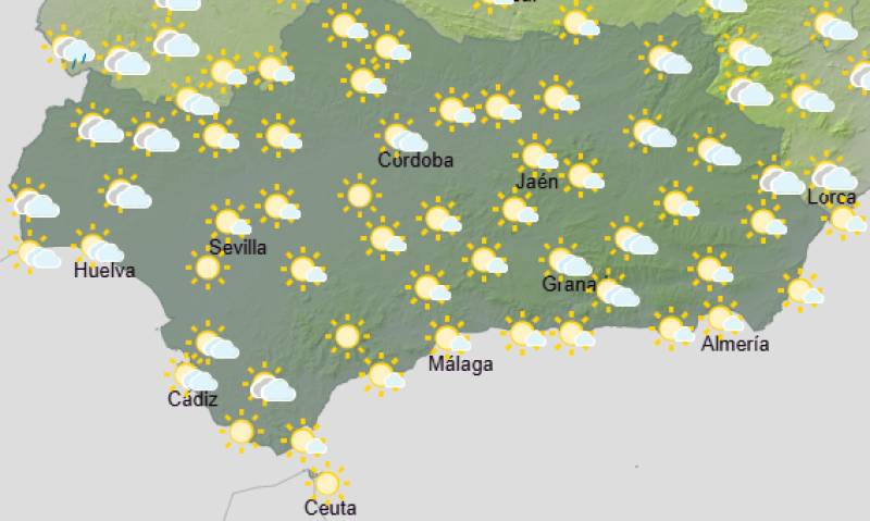 Andalucía weekly weather forecast August 24-27: Rain in the west and strong coastal winds as the unsettled spell continues