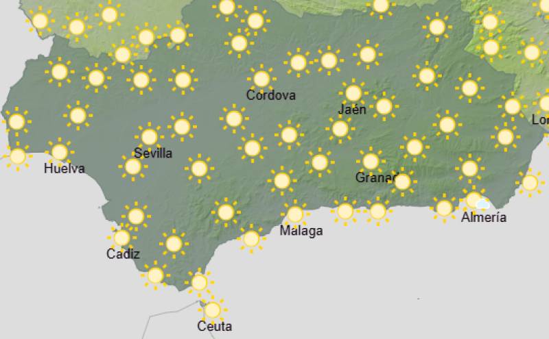 Andalucía weekend weather forecast August 27-30: Clouds and showers clear to a sunny and warmer end to the month
