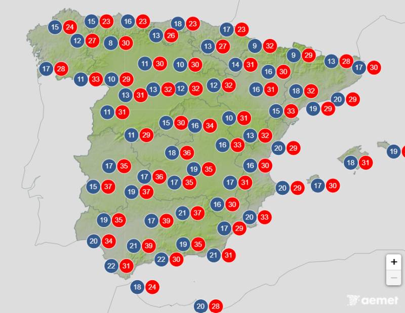 Spain weather forecast September 24-27: Autumn arrives with temperatures close to 40°C