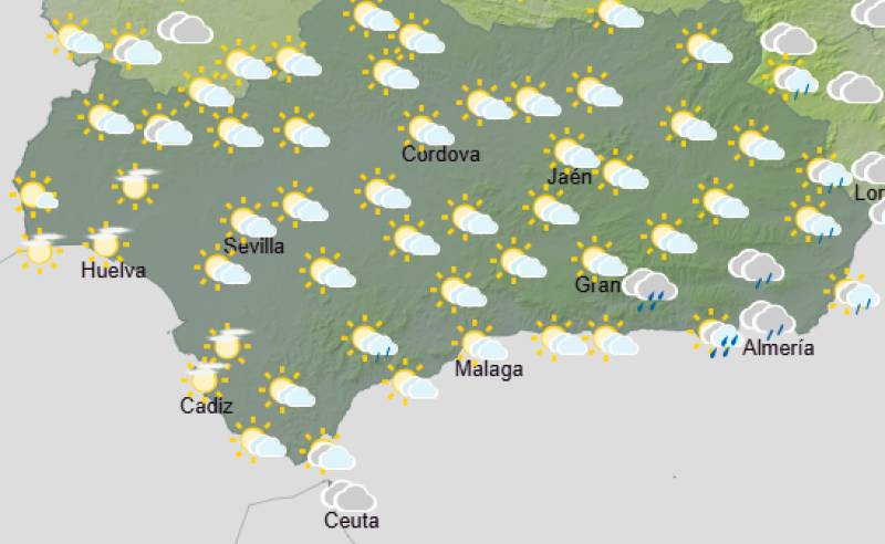 Andalucía weekend weather forecast October 15-18: Rain and storms arrive as temperatures fall