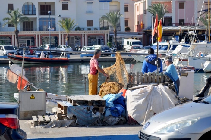 The fishing port and leisure marina of Cabo de Palos