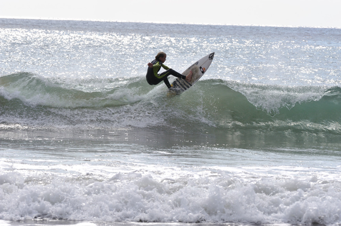 Sporting beaches: Surfing at the Playa de la Reya in Mazarron